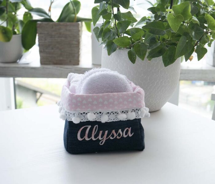 Alyssa, des lingettes et débarbouillettes pour sa naissance